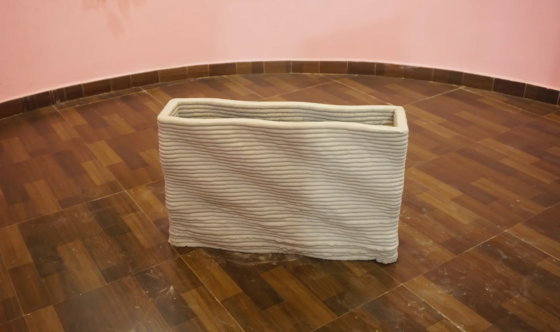 Rectangular Ribbed Planter